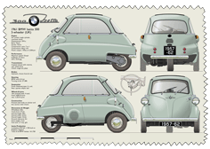 BMW Isetta 300 (3 wheel) 1957-62 Glass Cleaning Cloth